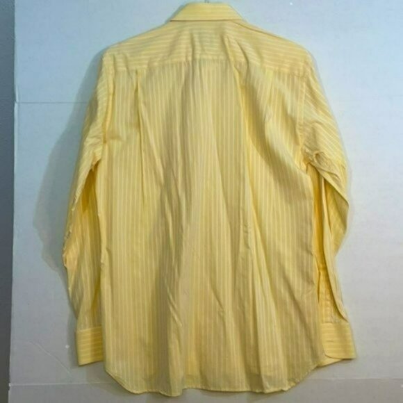Modena Shirt, Button Up, Cotton, Long Sleeves, Yellow, 16 - Picture 6 of 6